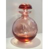 ANTICO VASO Moser CRISTAL BOTTLE Decoro Molato BOEMIA ROSA Ampolla Profumo h. 15