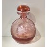 ANTICO VASO Moser CRISTAL BOTTLE Decoro Molato BOEMIA ROSA Ampolla Profumo h. 15