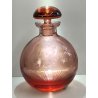 ANTICO VASO Moser CRISTAL BOTTLE Decoro Molato BOEMIA ROSA Ampolla Profumo h. 17