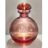 ANTICO VASO Moser CRISTAL BOTTLE Decoro Molato BOEMIA ROSA Ampolla Profumo h. 17