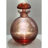 ANTICO VASO Moser CRISTAL BOTTLE Decoro Molato BOEMIA ROSA Ampolla Profumo h. 17