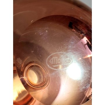 ANTICO VASO Moser CRISTAL BOTTLE Decoro Molato BOEMIA ROSA Ampolla Profumo h. 17