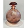 ANTICO VASO Moser CRISTAL BOTTLE Decoro Molato BOEMIA ROSA Ampolla Profumo h.21