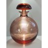 ANTICO VASO Moser CRISTAL BOTTLE Decoro Molato BOEMIA ROSA Ampolla Profumo h.21