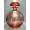 ANTICO VASO Moser CRISTAL BOTTLE Decoro Molato BOEMIA ROSA Ampolla Profumo h.21