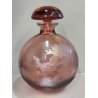 ANTICO VASO Moser CRISTAL BOTTLE Decoro Molato BOEMIA ROSA Ampolla Profumo h.21
