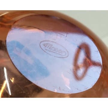 ANTICO VASO Moser CRISTAL BOTTLE Decoro Molato BOEMIA ROSA Ampolla Profumo h.21