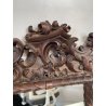 ANTICA PICCOLA SPECCHIERA BAROCCA epoca 1900 OLD SPECCHIO CORNICE LEGNO 37X29 cm