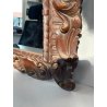 ANTICA PICCOLA SPECCHIERA BAROCCA epoca 1900 OLD SPECCHIO CORNICE LEGNO 37X29 cm