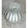 VASO CRISTALLO Moser SFACCETTATO MOLATO Forma Goccia VASO TRASPARENTE anni 80
