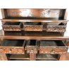 ANTICA PIATTAIA CREDENZA SETTECENTO BAROCCO PIEMONTESE PATINA ORIGINALE 700 NOCE