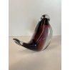 SCULTURA FERMACARTE UCCELLO VETRO Murano SOMMERSO VIOLA TRANSPARENTE Seguso '50