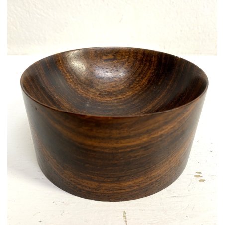 CIOTOLA LEGNO WOODEN TEAK BOWL HOME DECOR ø 12x6 cm/h MID CENTURY MODERN DENMARK