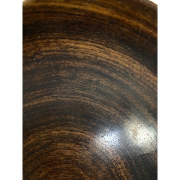CIOTOLA LEGNO WOODEN TEAK BOWL HOME DECOR ø 12x6 cm/h MID CENTURY MODERN DENMARK
