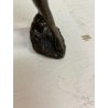 SCULTURA FIGURA NUDO FEMMINILE STATUA OTTONE NUDO GIOVANE DONNA 24,5 cm/h '900