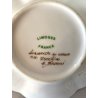 TAZZINA CAFFE PIATTINO PORCELLANA Limoges DECORO FLOREALE DIPINTO A MANO Baroni