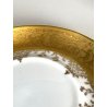 TAZZINA da CAFFE STILE IMPERO PORCELLANA ORO 24Kt Morbelli Arte '900