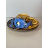 SERVIZIO CAFFE Art Decò 19 PEZZI MAIOLICA SPICA Albisola DECORO FLOREALE BLU '30