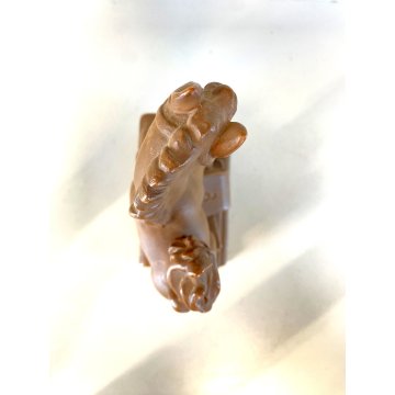 PICCOLA SCULTURA TERRACOTTA Goldscheider FIGURA CAVALLINO 8637/20 ART DECO' WIEN