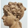 ANTICO BUSTO FEMMINILE TERRACOTTA Mariò Paris 1891 A.VDK. Giovane Baccante DONNA
