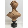 ANTICO BUSTO FEMMINILE TERRACOTTA Mariò Paris 1891 A.VDK. Giovane Baccante DONNA