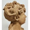 ANTICO BUSTO FEMMINILE TERRACOTTA Mariò Paris 1891 A.VDK. Giovane Baccante DONNA