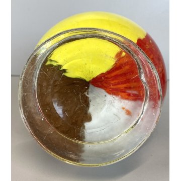 VASO "Oriente" DESIGN Dino Martens PER Aureliano Toso VETRO MURANO INCAMICIATO