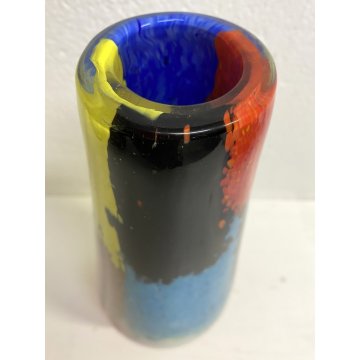 VASO "Oriente" DESIGN Dino Martens PER Aureliano Toso VETRO MURANO INCAMICIATO
