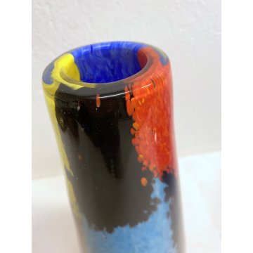 VASO "Oriente" DESIGN Dino Martens PER Aureliano Toso VETRO MURANO INCAMICIATO