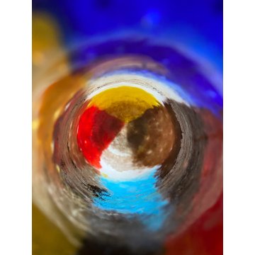 VASO "Oriente" DESIGN Dino Martens PER Aureliano Toso VETRO MURANO INCAMICIATO