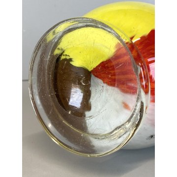 VASO "Oriente" DESIGN Dino Martens PER Aureliano Toso VETRO MURANO INCAMICIATO