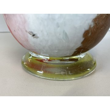 VASO "Oriente" DESIGN Dino Martens PER Aureliano Toso VETRO MURANO INCAMICIATO
