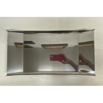 VASSOIO PORTALETTERE "Arran" DESIGN Enzo Mari DANESE MILANO ACCIAIO CURVATO 1961