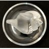 Lalique SCULTURA 2 Cigni in Amore CRISTALLO piatto x anello France FROSTED GLASS