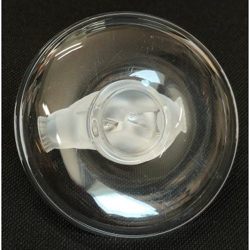 Lalique SCULTURA 2 Uccelli Amore CRISTALLO piatto x anello France FROSTED GLASS