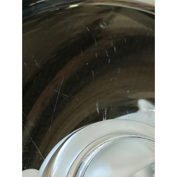 Lalique SCULTURA 2 Uccelli Amore CRISTALLO piatto x anello France FROSTED GLASS