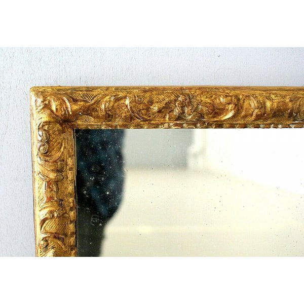 Specchio da parete con cornice dorata effetto vintage Miro
