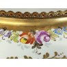ANTICO VASSOIO PORCELLANA Ancienne Porcelaine France DIPINTO FIORI Vieux Paris