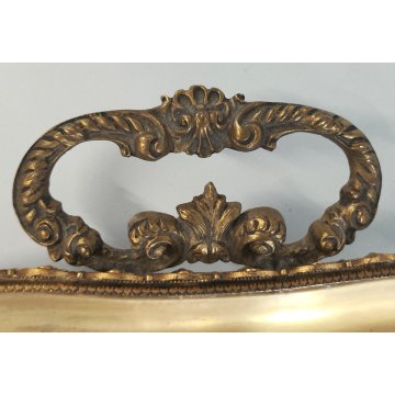 ANTICO VASSOIO PORCELLANA Ancienne Porcelaine France DIPINTO FIORI Vieux Paris