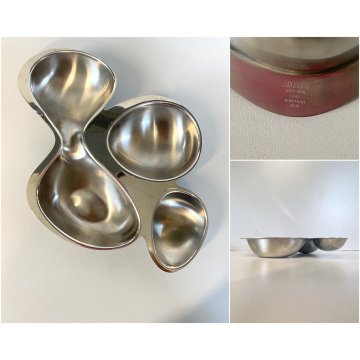 ANTIPASTIERA Babyboop DESIGN Ron Arad PER ALESSI 4 SCOMPARTI FORMA ORGANICA 2000