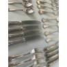 SERVIZIO POSATE ARGENTATE VINTAGE 24 pz Sambonet INOX Acciaio 18/90 BAROCCO '50
