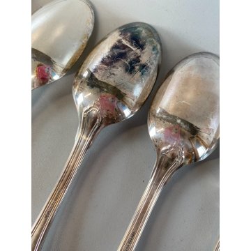 SERVIZIO POSATE ARGENTATE VINTAGE 24 pz Sambonet INOX Acciaio 18/90 BAROCCO '50