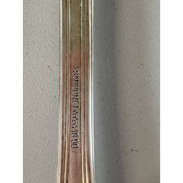 SERVIZIO POSATE ARGENTATE VINTAGE 24 pz Sambonet INOX Acciaio 18/90 BAROCCO '50