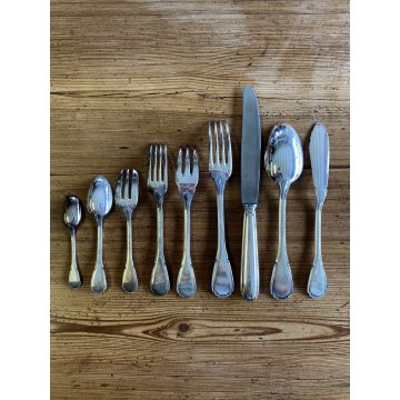 SERVIZIO POSATE ARGENTATE Sambonet BAROQUE 12 PERS. 101 pz.  VINTAGE ANNI '50