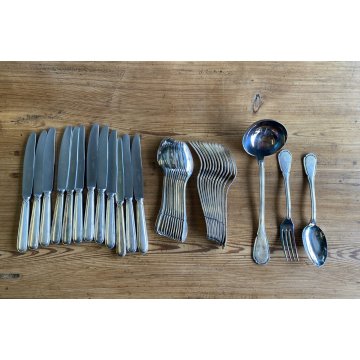 SERVIZIO POSATE ARGENTATE Sambonet BAROQUE 12 PERS. 101 pz.  VINTAGE ANNI '50