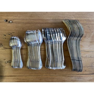 SERVIZIO POSATE ARGENTATE Sambonet BAROQUE 12 PERS. 101 pz.  VINTAGE ANNI '50
