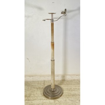 SERVOMUTO ANNI 70 DESIGN APPENDIABITI METALLO CAMOSCIO ATTACCAPANNI VINTAGE