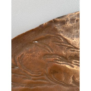 PANNELLO PALA SCENA RELIGIOSA Gesù LAMINA RAME DECORO SBALZATO ARTE SACRA '600