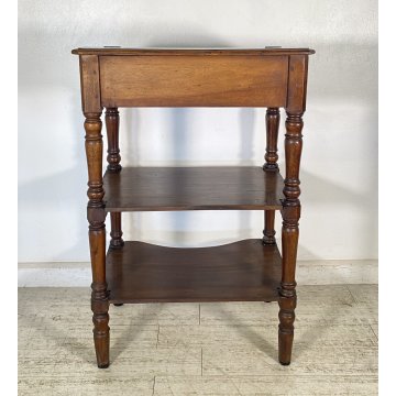 ANTICA ETAGERE scrittoio LEGGIO legno noce COLONNE TORNITE Luigi XVI epoca '800