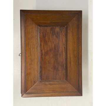 ANTICA SCATOLA A URNA LEGNO NOCE COFANETTO FORZIERE PORTA GIOIE 900 ZAMPE FERINE